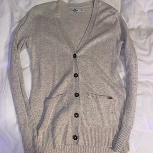 hollister button-up cardigan
